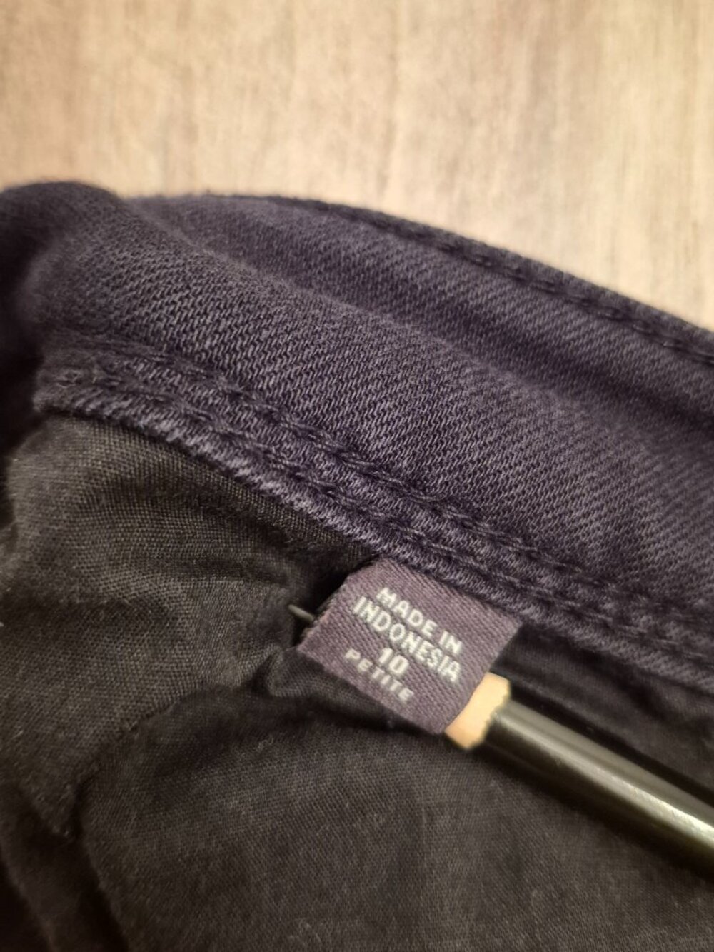 J Jill Authentic Fit Slim Ankle Jeans Womens 10P Black Stretch Denim Pants - Picture 5 of 8